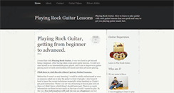 Desktop Screenshot of playingrockguitar.com