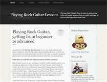 Tablet Screenshot of playingrockguitar.com